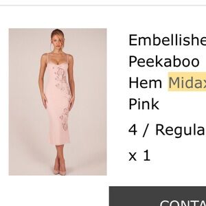 OhPolly rose embellished midaxi dress